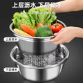Stainless steel vegetable washing basket