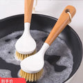 Long-handled pot brush
