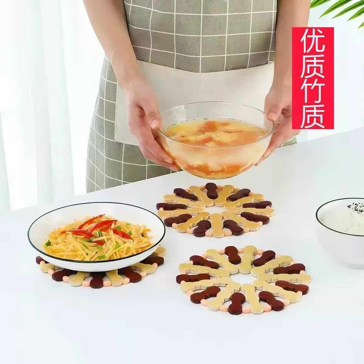 Bamboo food mat