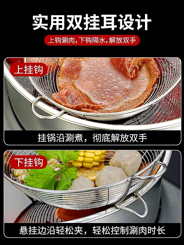 Stainless steel food leak spoon