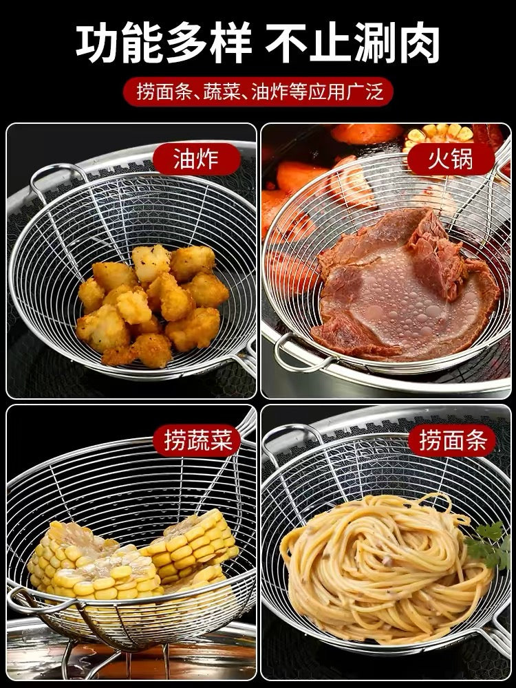 Stainless steel food leak spoon