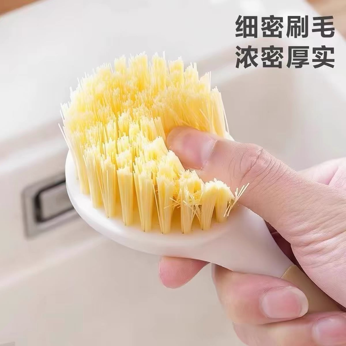 Long-handled pot brush