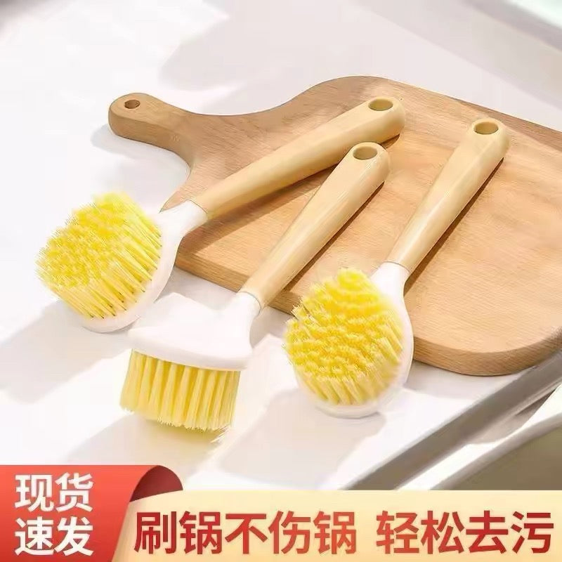 Long-handled pot brush