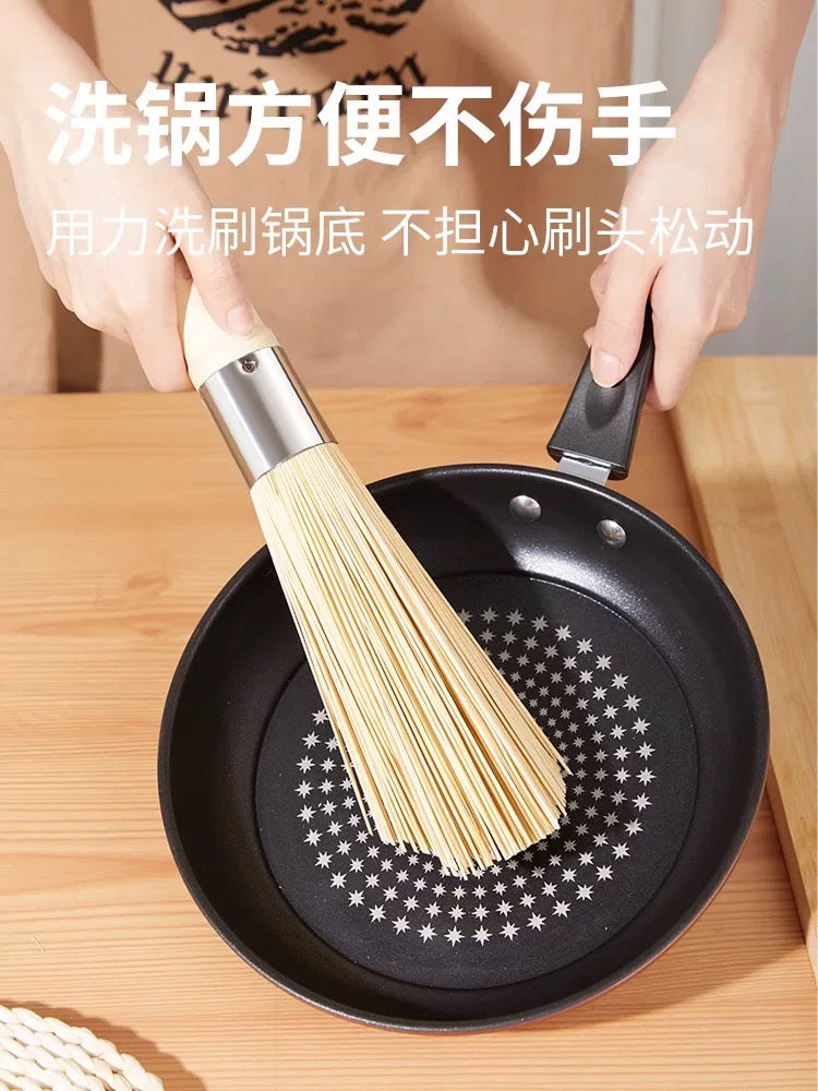 Natural bamboo pot brush