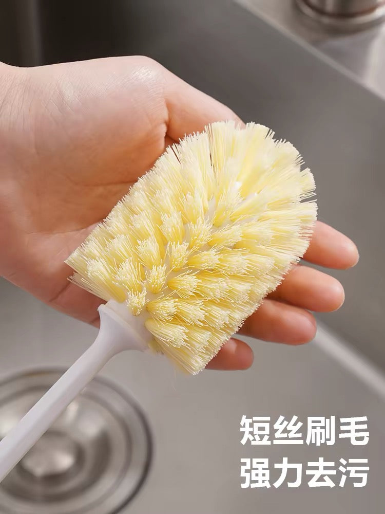 Wash the cup and brush